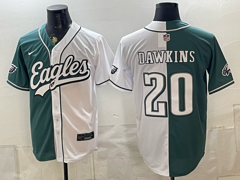 Men 2026 Philadelphia Eagles #20 Dawkins white Nike Limited NFL Jersey 0812002